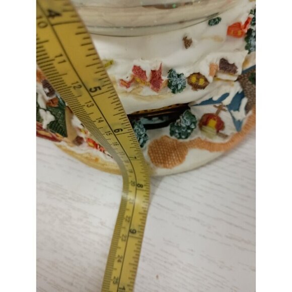 Vintage Nativity Musical Water Globe Rotating Base We Wish You A Merry Christmas - Picture 13 of 14